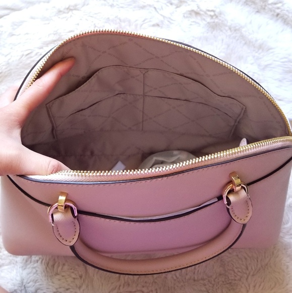 🍒NWT🍒 MICHAEL KORS LEATHER DOME SATCHEL + WALLET - Picture 5 of 8